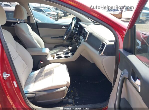 KNDPM3AC4M7925472 2021 KIA SPORTAGE Maroon Front interior view