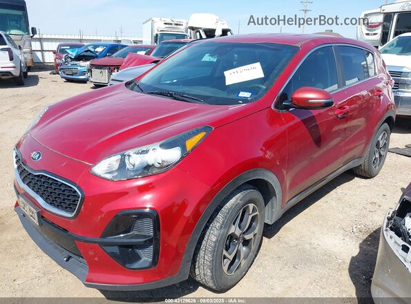 KNDPM3AC4M7925472 2021 KIA SPORTAGE Maroon Front left