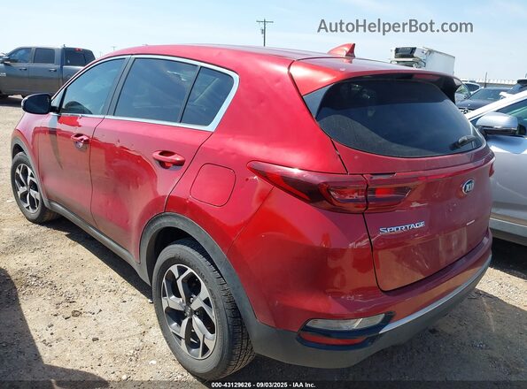 KNDPM3AC4M7925472 2021 KIA SPORTAGE Maroon Rear left