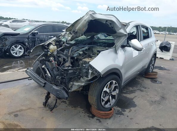 KNDPM3AC9M7848629 2021 KIA SPORTAGE Silver Առջևի ձախ երեք քառորդ տեսարան