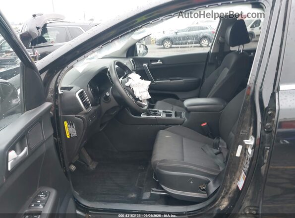 KNDPMCAC2L7825367 2020 KIA SPORTAGE Black Widok wnętrza z przodu