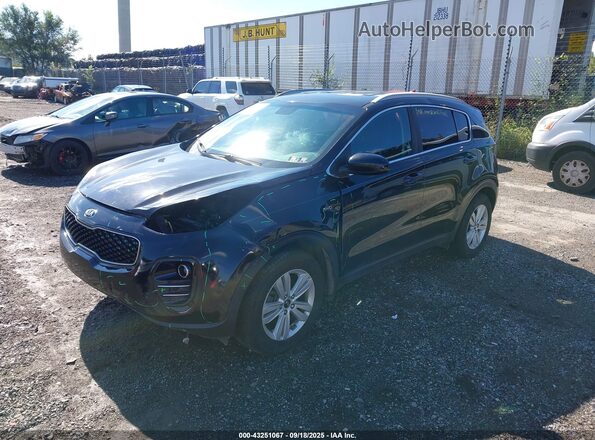 KNDPMCAC3K7627301 2019 KIA SPORTAGE Black Առջևի ձախ երեք քառորդ տեսարան