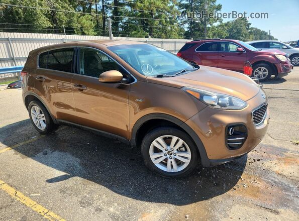 KNDPMCAC4K7505272 2019 KIA SPORTAGE Brown Передня права чверть