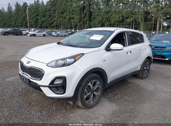 KNDPMCAC5M7942183 2021 KIA SPORTAGE White Vista tres cuartos delantera izquierda