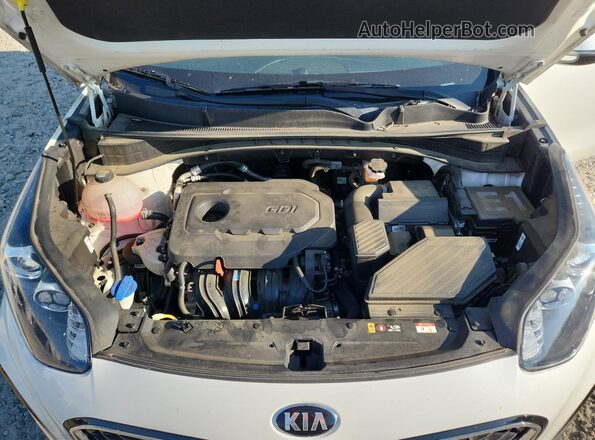 KNDPN3AC2M7891447 2021 KIA SPORTAGE White ძრავის განყოფილების ხედი