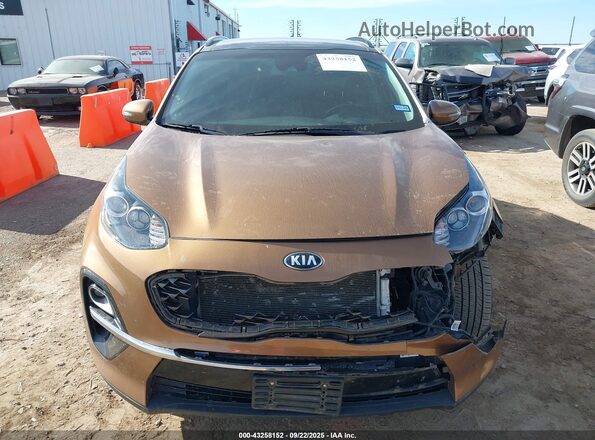 KNDPN3AC7L7637831 2020 KIA SPORTAGE Brown Vista del cuadro de instrumentos