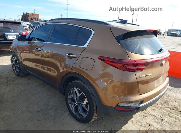 KNDPN3AC7L7637831 2020 KIA SPORTAGE Brown Trasero izquierdo