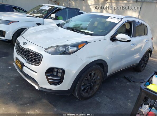 KNDPN3AC8K7567271 2019 KIA SPORTAGE White Առջևի ձախ երեք քառորդ տեսարան