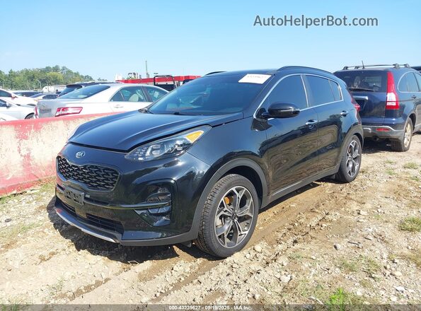KNDPR3A64M7903905 2021 KIA SPORTAGE Black Передня ліва чверть