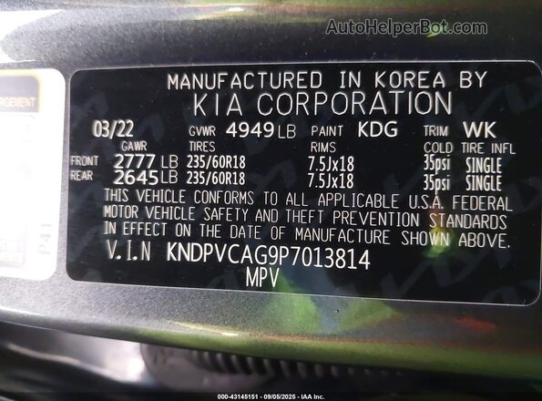 KNDPVCAG9P7013814 2023 KIA SPORTAGE HYBRID Gray 
