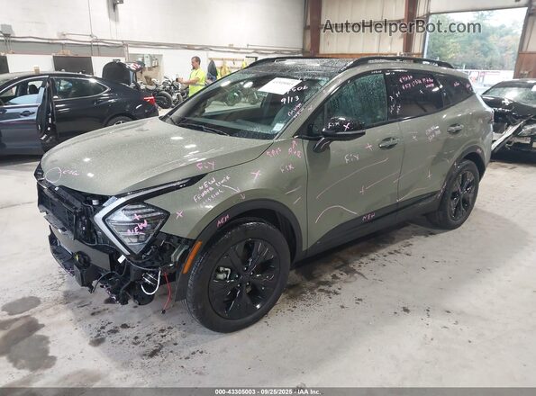 KNDPYDDH0S7247110 2025 KIA SPORTAGE PLUG-IN HYBRID Green Vista tres cuartos delantera izquierda