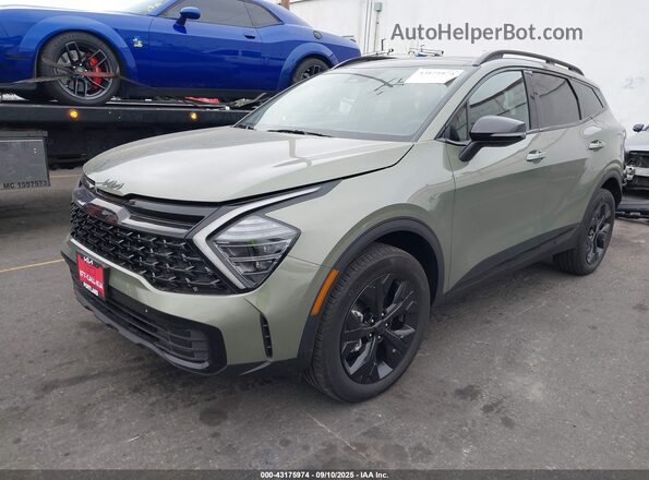 KNDPYDDH3S7259235 2025 KIA SPORTAGE PLUG-IN HYBRID Green Передня ліва чверть