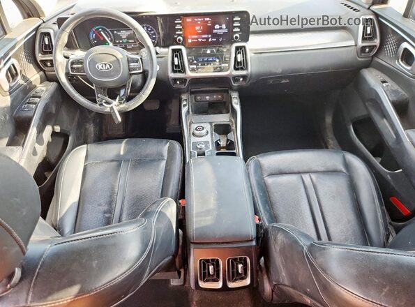 KNDRH4LG7M5019282 2021 KIA SORENTO Black Առջևի վահանակի տեսք