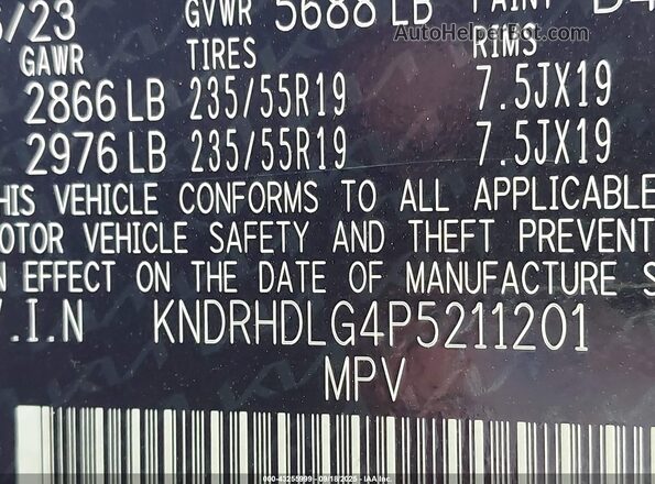 KNDRHDLG4P5211201 2023 KIA SORENTO HYBRID Black Vista del compartimento del motor