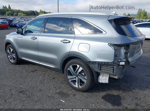 KNDRMDLG5P5136424 2023 KIA SORENTO HYBRID Gray Trasero izquierdo