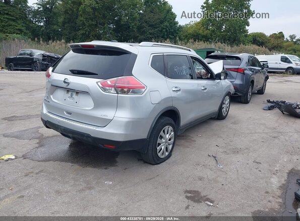 KNMAT2MV8GP707684 2016 NISSAN ROGUE Серебряный Задняя правая четверть