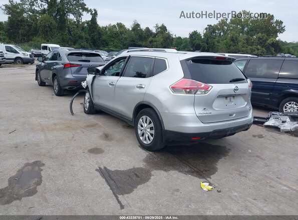 KNMAT2MV8GP707684 2016 NISSAN ROGUE Серебряный Задняя левая четверть