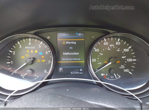 KNMAT2MV9LP539547 2020 NISSAN ROGUE Black უკანა სავარძლების ხედი