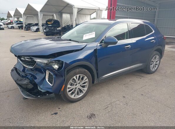 LRBAZLR4XND050078 2022 BUICK ENVISION Blue Передня ліва чверть