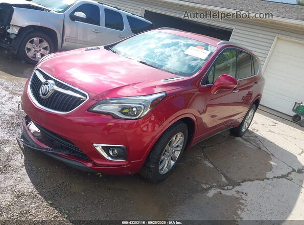 LRBFX2SA2LD044973 2020 BUICK ENVISION Red Առջևի ձախ երեք քառորդ տեսարան