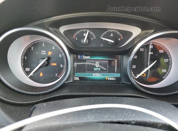 LRBFX2SA9LD088212 2020 BUICK ENVISION Red Instrument cluster view