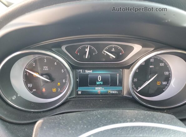 LRBFXCSA0KD042823 2019 BUICK ENVISION White Вид щитка приладів