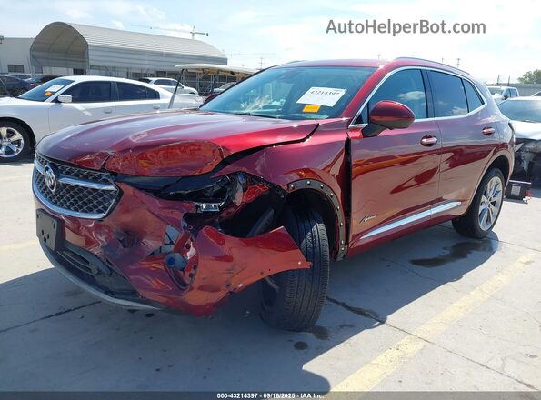 LRBFZRR48PD047787 2023 BUICK ENVISION Maroon Առջևի ձախ երեք քառորդ տեսարան