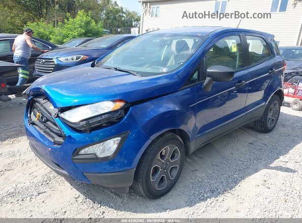 MAJ3S2FE0LC340117 2020 FORD ECOSPORT Blue Առջևի ձախ երեք քառորդ տեսարան