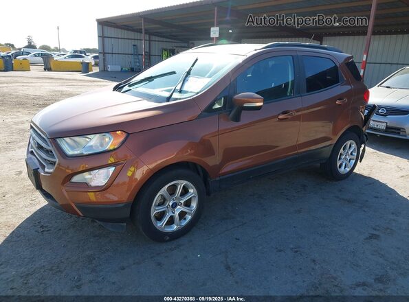 MAJ3S2GE1LC312339 2020 FORD ECOSPORT Orange Առջևի ձախ երեք քառորդ տեսարան