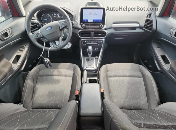 MAJ3S2GE1MC453381 2021 FORD ECOSPORT Красный Вид панели приборов
