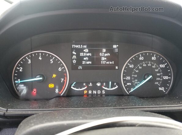 MAJ3S2GE4LC358084 2020 FORD ECOSPORT Black Вид щитка приладів