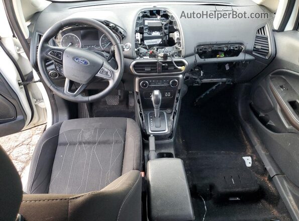 MAJ3S2GE5KC278341 2019 FORD ECOSPORT White წინა პანელის ხედი