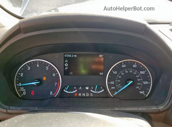 MAJ3S2GE5LC371510 2020 FORD ECOSPORT Charcoal Instrument cluster view