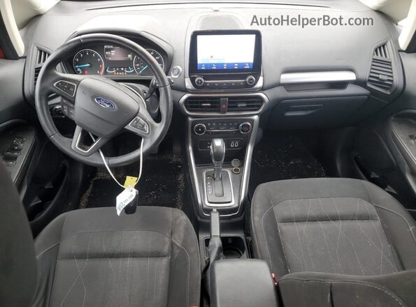 MAJ3S2GE9LC376791 2020 FORD ECOSPORT Maroon Widok deski rozdzielczej