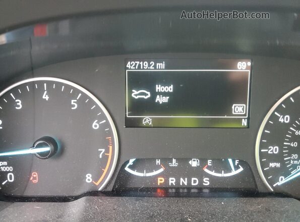 MAJ3S2GE9LC376791 2020 FORD ECOSPORT Maroon Widok zestawu wskaźników