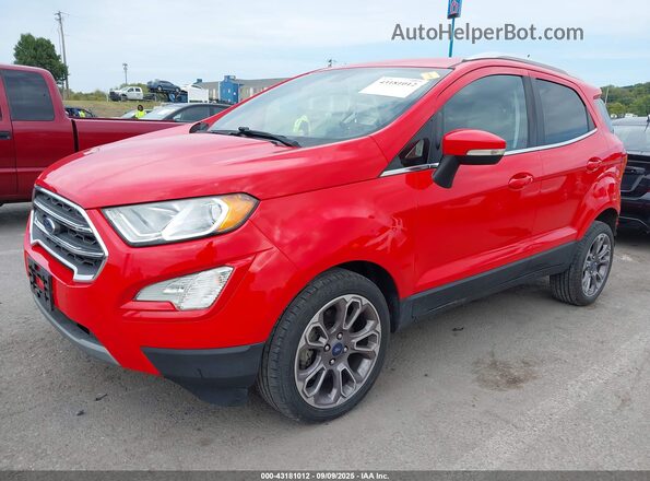 MAJ3S2KE0LC343668 2020 FORD ECOSPORT Red Передня ліва чверть