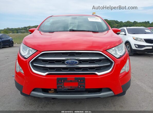 MAJ3S2KE0LC343668 2020 FORD ECOSPORT Red Вид щитка приладів