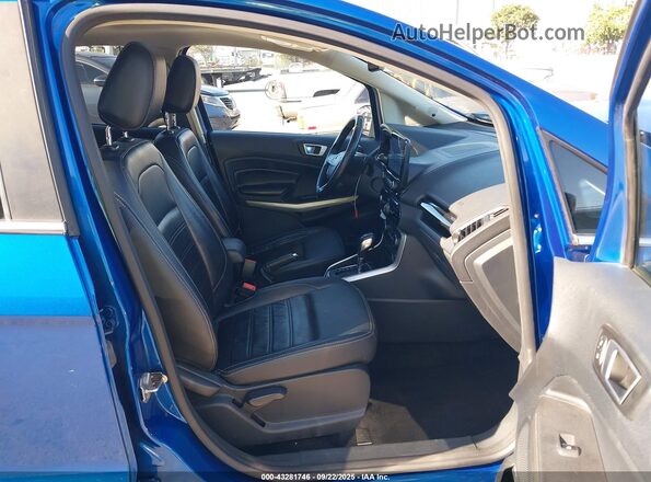 MAJ3S2KE3LC350078 2020 FORD ECOSPORT Blue წინა სალონის ხედი