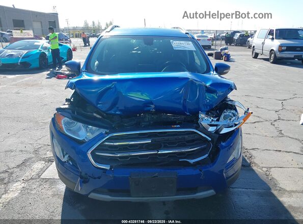 MAJ3S2KE3LC350078 2020 FORD ECOSPORT Blue ხელსაწყოთა პანელის ხედი