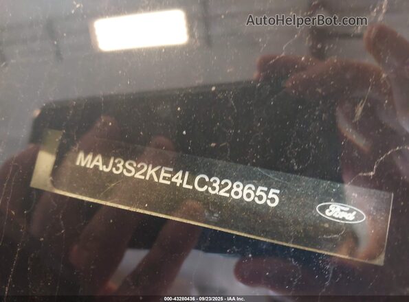 MAJ3S2KE4LC328655 2020 FORD ECOSPORT White Widok komory silnika