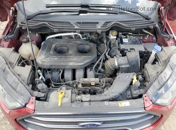 MAJ6P1CL1JC204796 2018 FORD ECOSPORT Red 