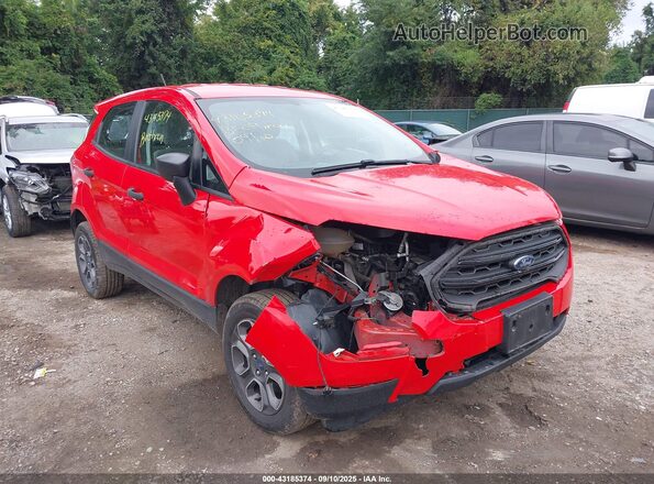 MAJ6S3FL8LC361296 2020 FORD ECOSPORT Red Vista frontal