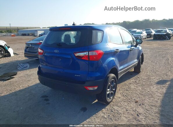 MAJ6S3FLXMC452460 2021 FORD ECOSPORT Синий Задняя правая четверть