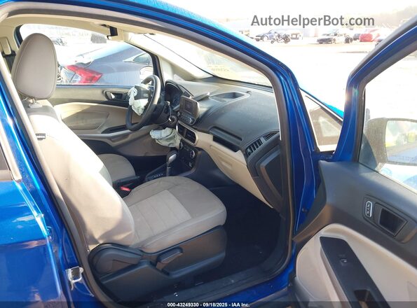 MAJ6S3FLXMC452460 2021 FORD ECOSPORT Синий Вид салона спереди
