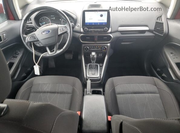 MAJ6S3GL3LC312361 2020 FORD ECOSPORT Red Dashboard view