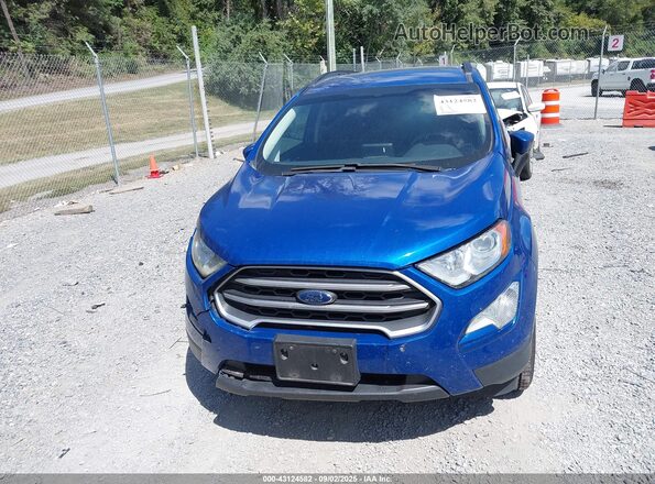 MAJ6S3GL3LC327636 2020 FORD ECOSPORT Blue Widok zestawu wskaźników