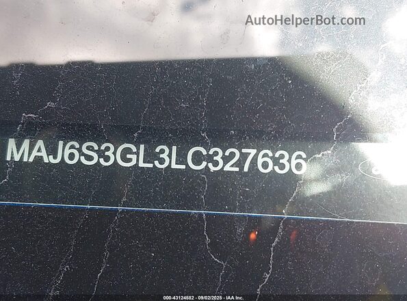 MAJ6S3GL3LC327636 2020 FORD ECOSPORT Blue Widok komory silnika