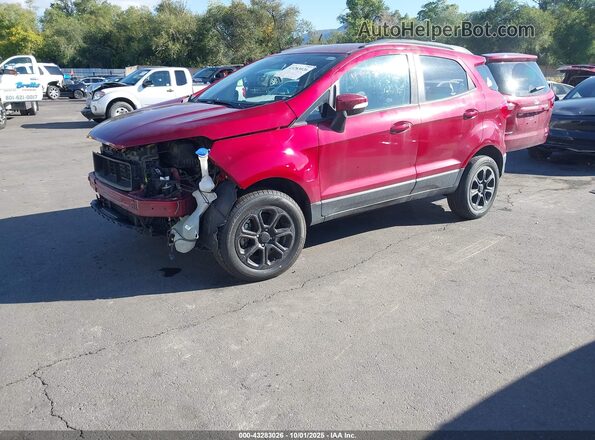 MAJ6S3GL7LC326098 2020 FORD ECOSPORT Red Առջևի ձախ երեք քառորդ տեսարան