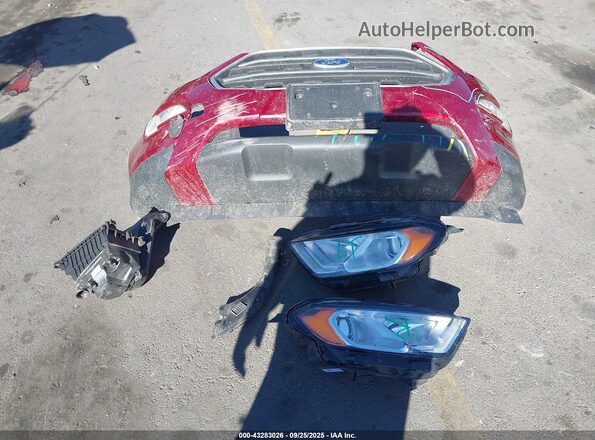 MAJ6S3GL7LC326098 2020 FORD ECOSPORT Red Սարքավորումների վահանակի տեսք