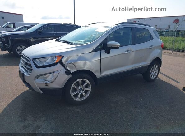 MAJ6S3GL9LC345199 2020 FORD ECOSPORT Silver Առջևի ձախ երեք քառորդ տեսարան